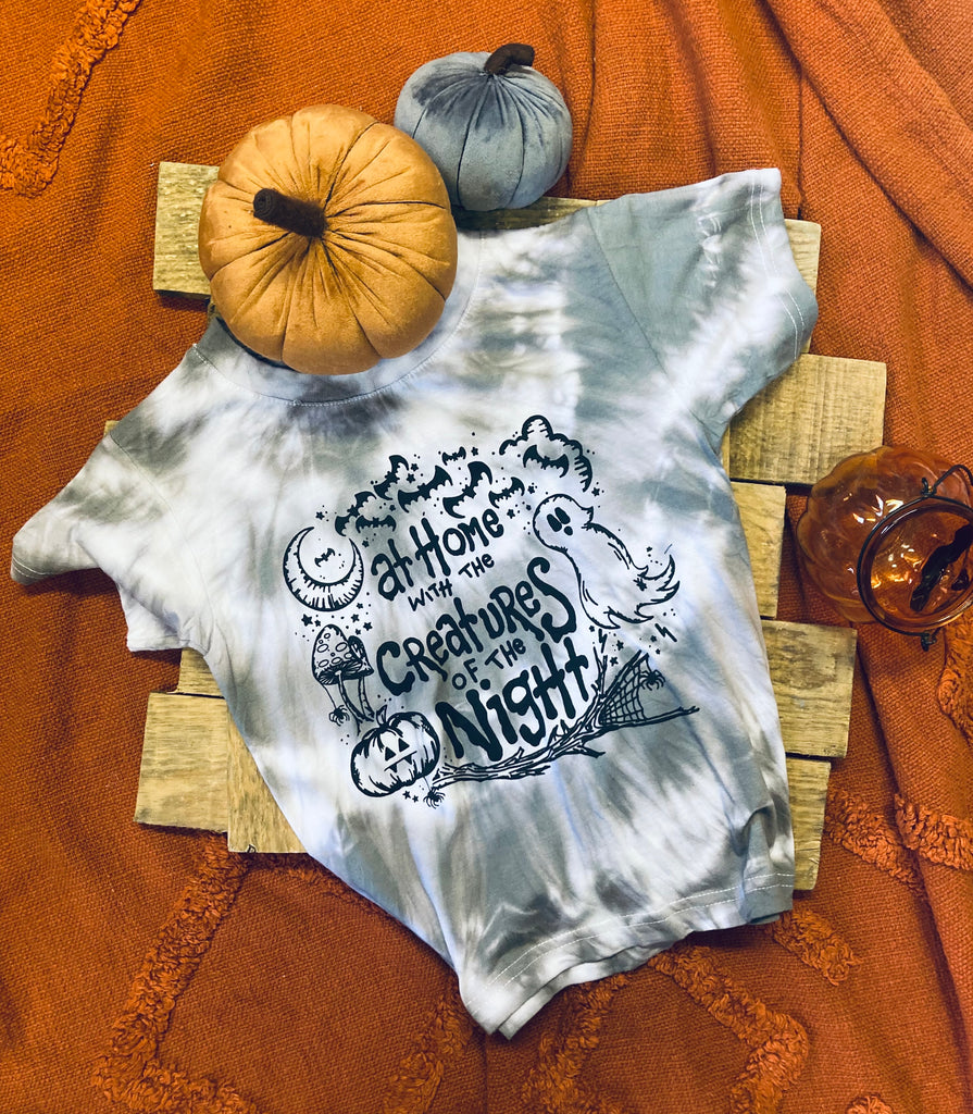 Creatures of the Night Tie Dye T-shirt Age 3-4