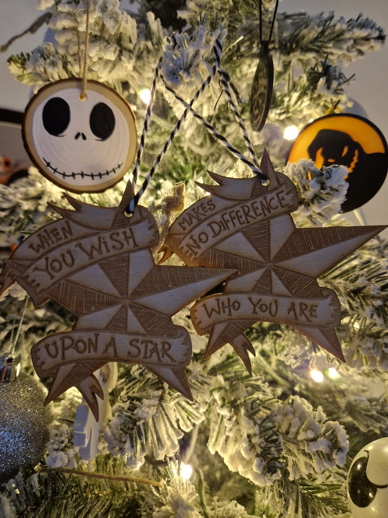 Wish Upon a Star Tree Decorations ( Pair)