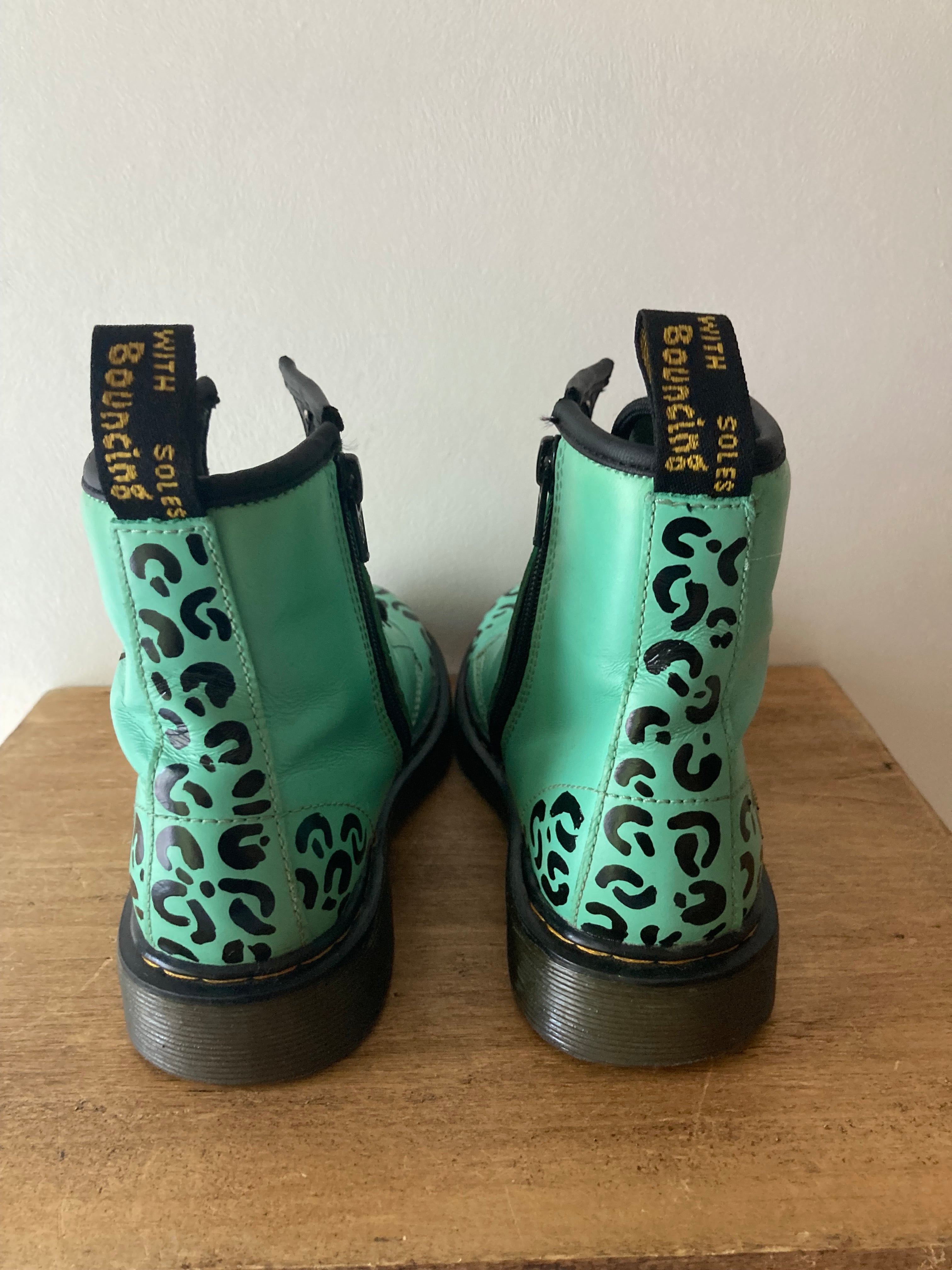 Smiley Dr Martens Mint Green Size 2