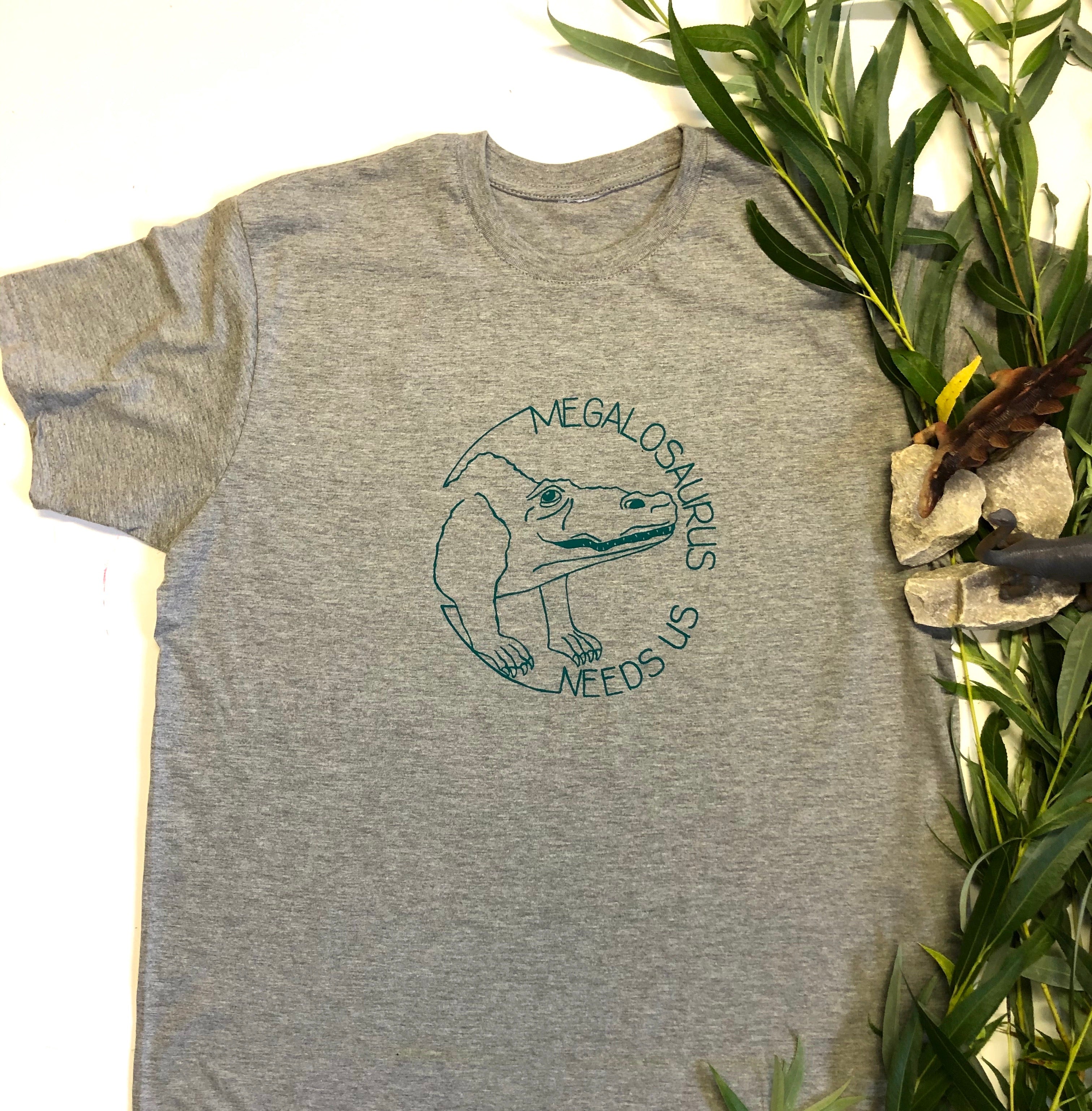 Megalosaurus Needs Us Adult T-shirt