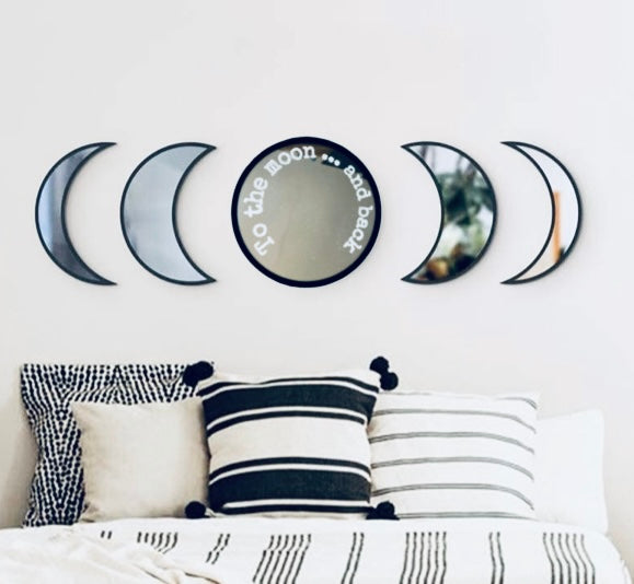 To the Moon and Back ~Moon Phase Mirror